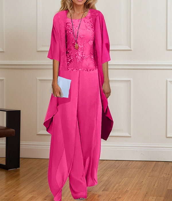 Chiffon Mother of the Bride Pantsuits with Jacket