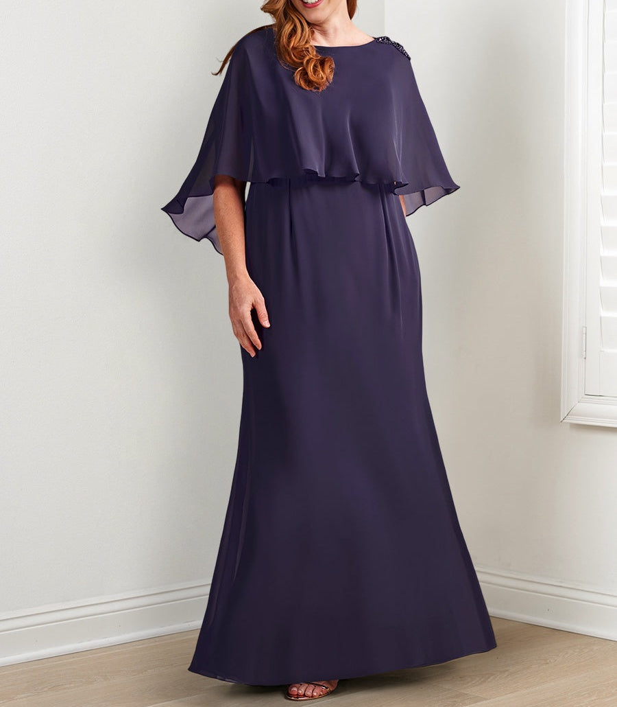 Sheath/Column Mother of the Bride Dresses with Beading