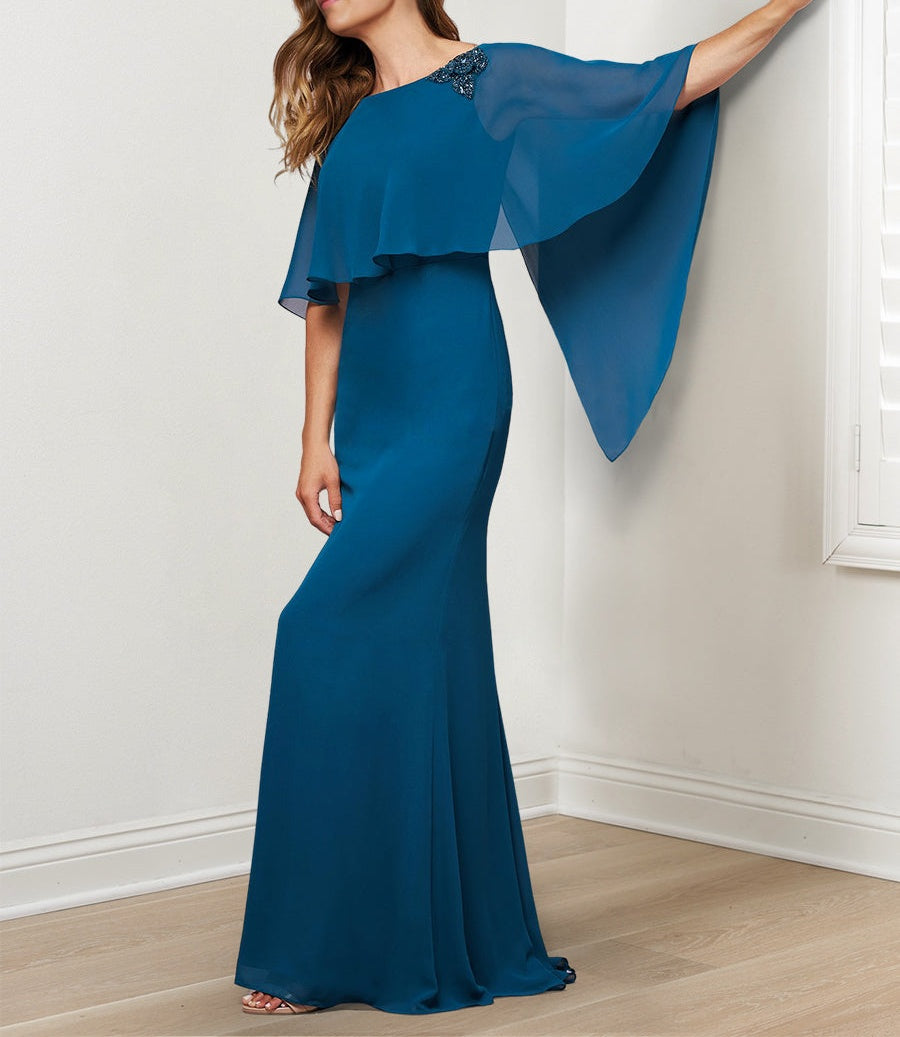 Sheath/Column Mother of the Bride Dresses with Beading