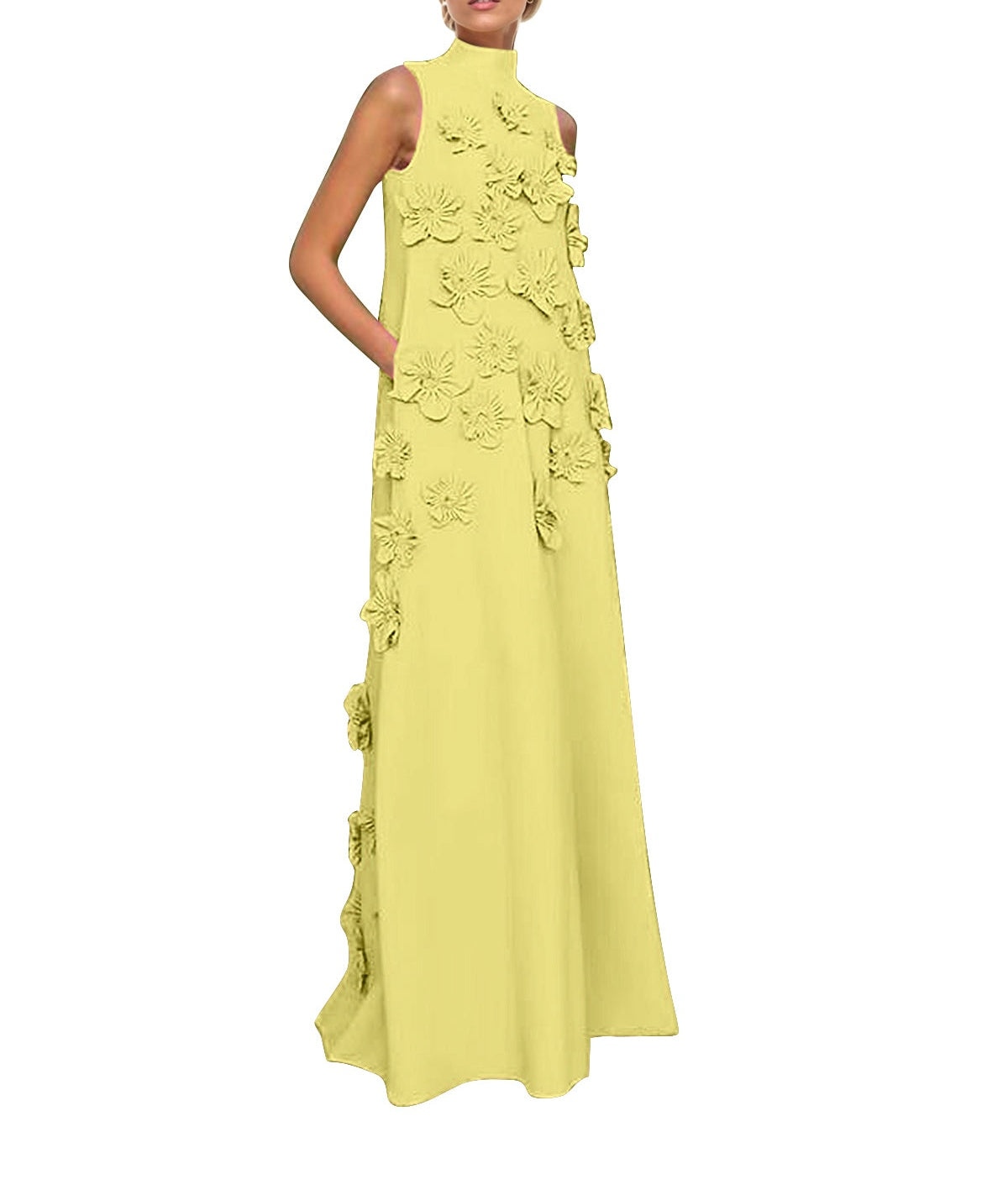 Hank Flower Embellished Maxi Dress
