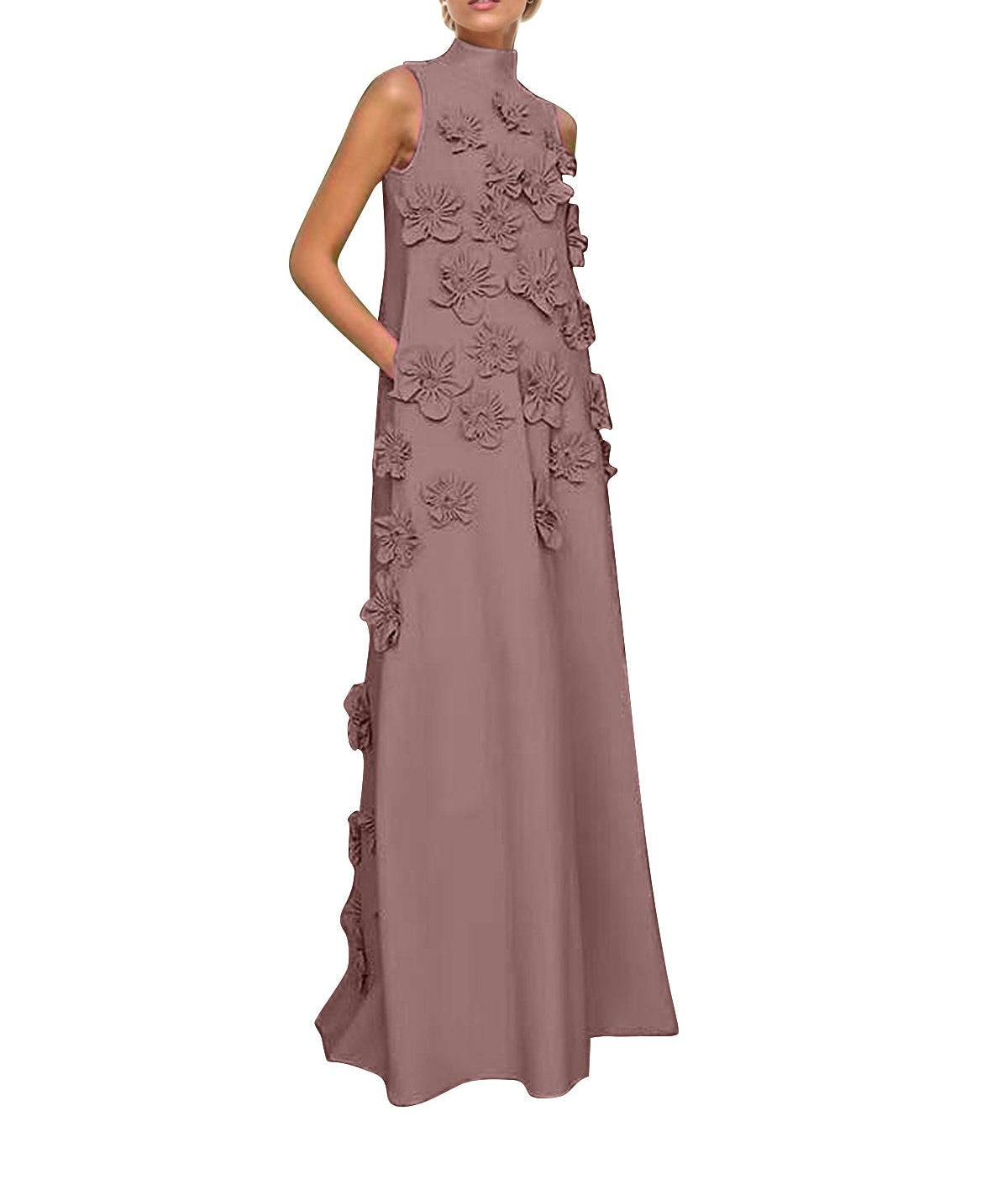 Hank Flower Embellished Maxi Dress