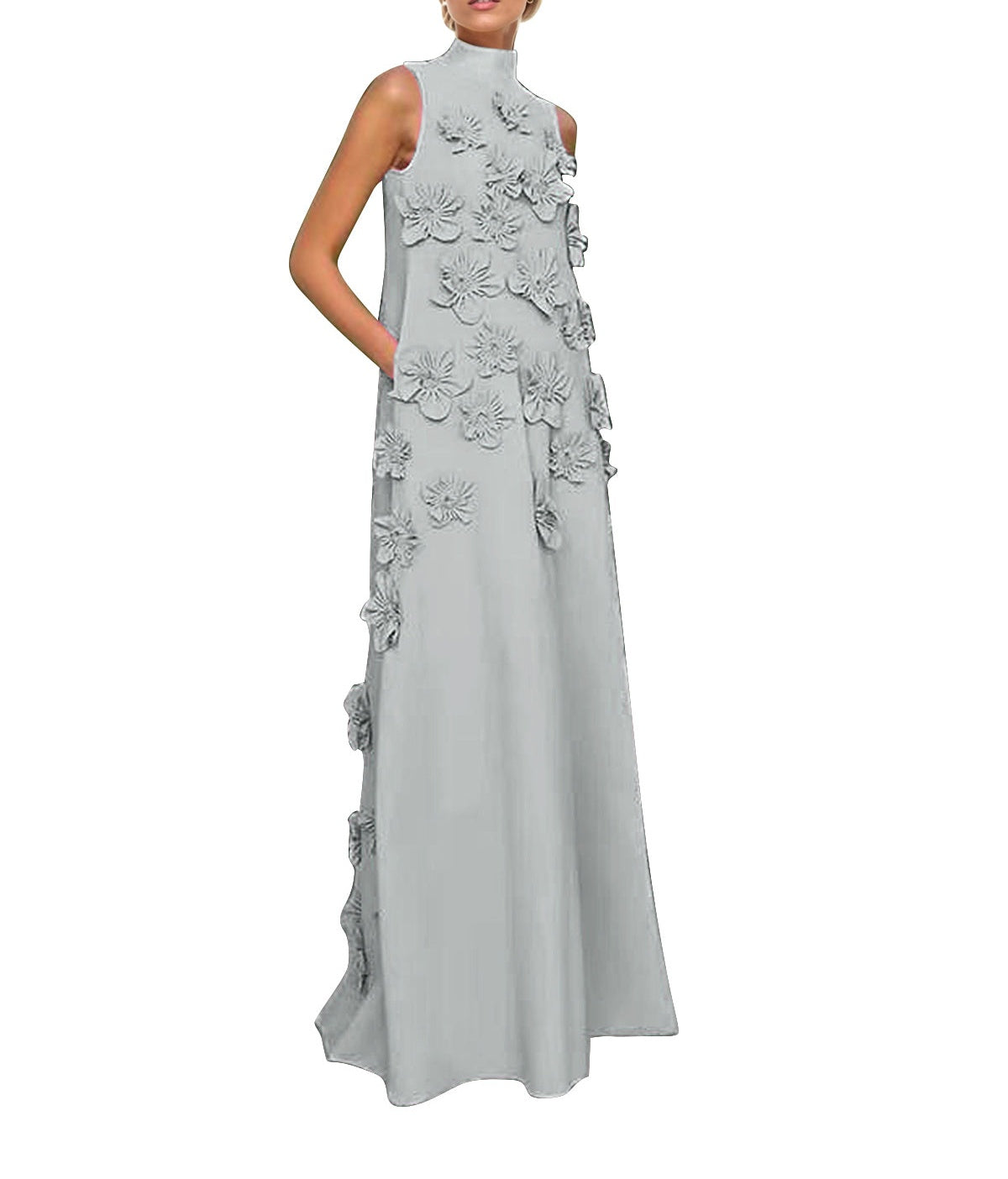Hank Flower Embellished Maxi Dress