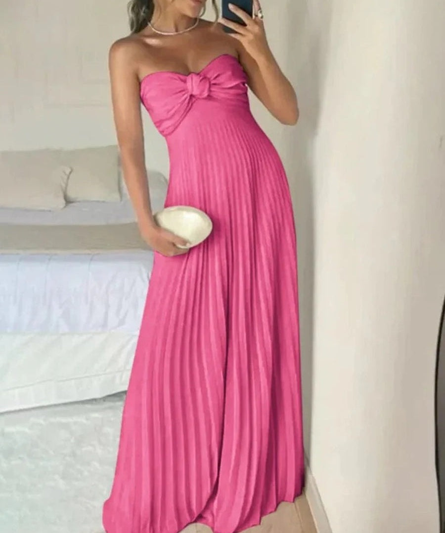 A-Line/Princess Sweetheart Pleated Chiffon Floor-Length Formal Dresses with Scarf