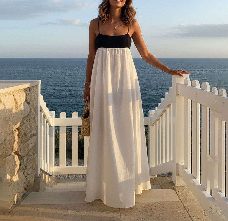 Mermaid Spaghetti Strap Sleeveless Empire Waist Floor-Length Prom Dresses
