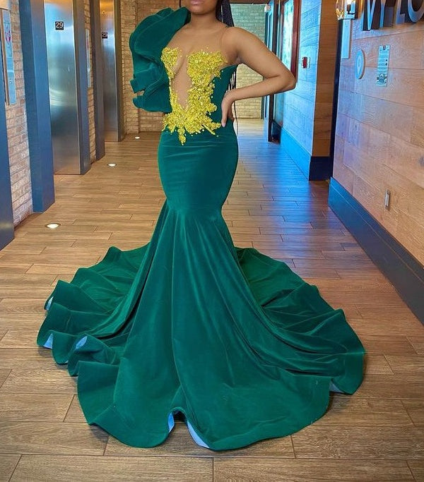 Fabulous Long Sleeveless Meimaid Prom Dress With Beading