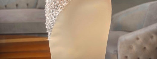 Chic Champagne Sleeveless Mermaid Prom Dresses Long Evening Gowns