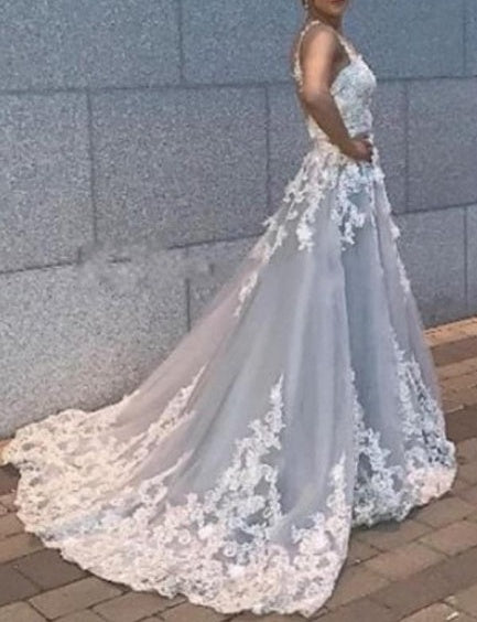 Gorgeous Sleeveless Sweetheart Prom Dresses With Lace Long