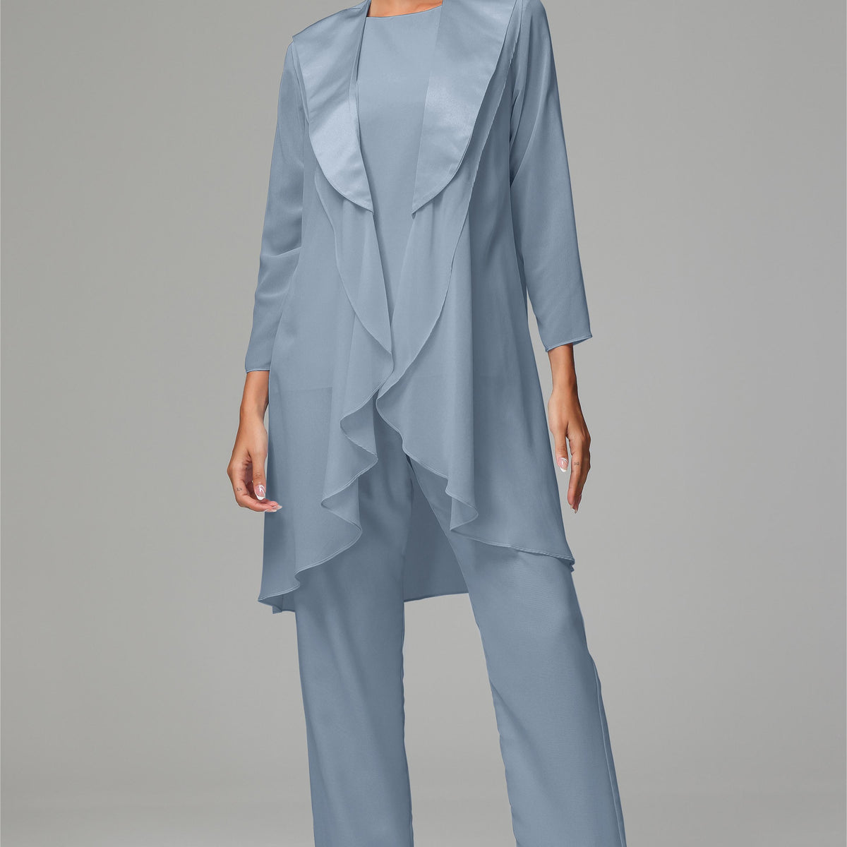 floral chiffon mother of the bride dress pant suits Mother of Bride Pant Suits: Chiffon Styles for Summer Weddings