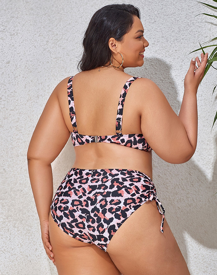 Ocevara Colorful Print Plus Size Bikini - image 5