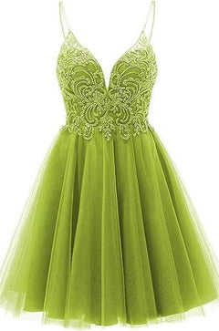 Elegant Lace Appliques A Line 7th Grade Homecoming Dress Short Party Dress main image 0