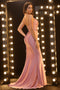 Trumpet/Mermaid Cameo Brown Spaghetti Straps Prom Dress main image 1