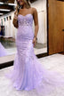 Unique Sweetheart Mermaid Plus Size Prom Dress with Appliques, Floor Length Dress UQ2228 main image 1