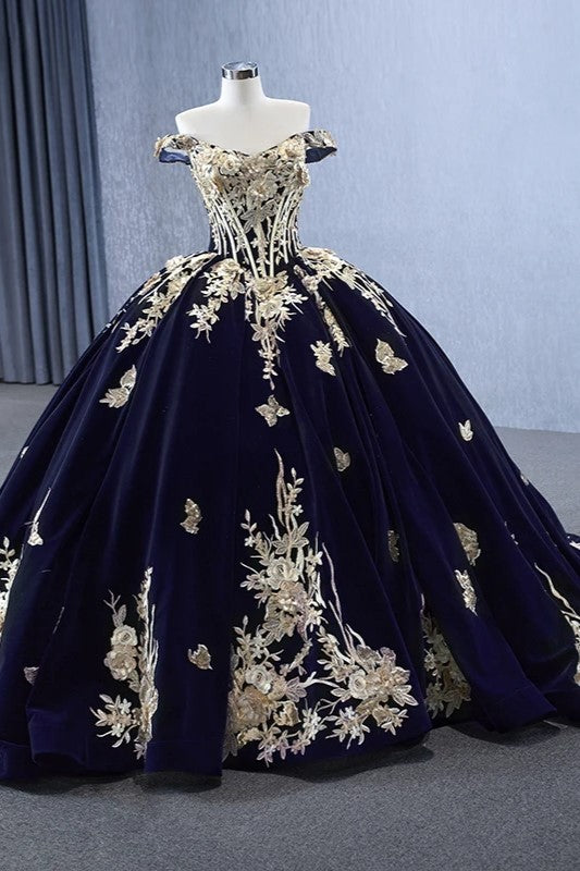 Classic Evening Dresses with Embroidery Sweetheart Off The Shoulder Ba