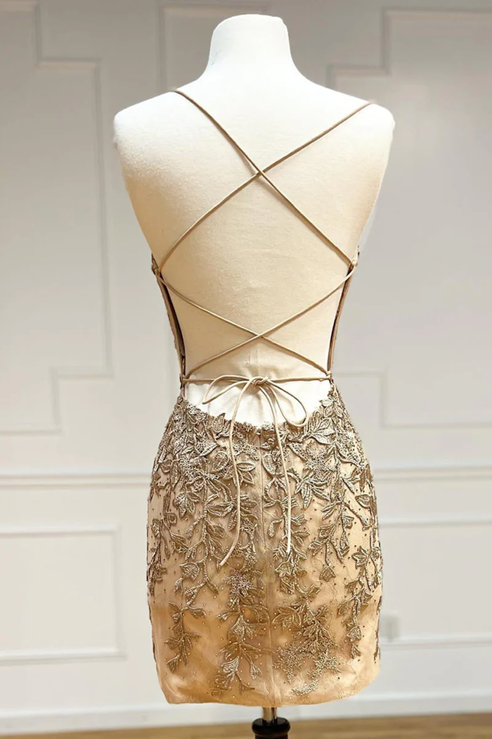 Spaghetti Straps Short Cute Homecoming For Teens Sweet 16 Dresses B0923 main image 1