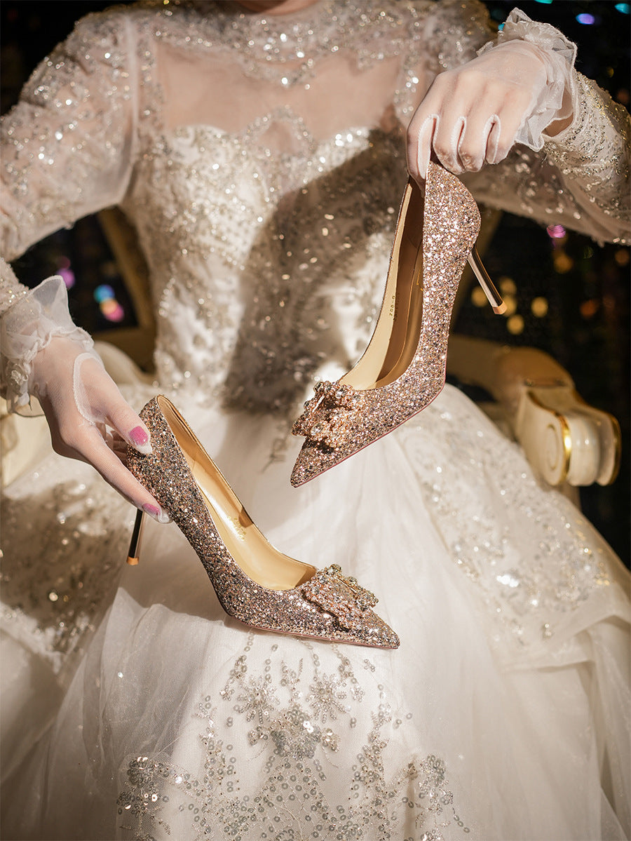 7 Designer Black Wedding Dresses and Black Wedding Shoes