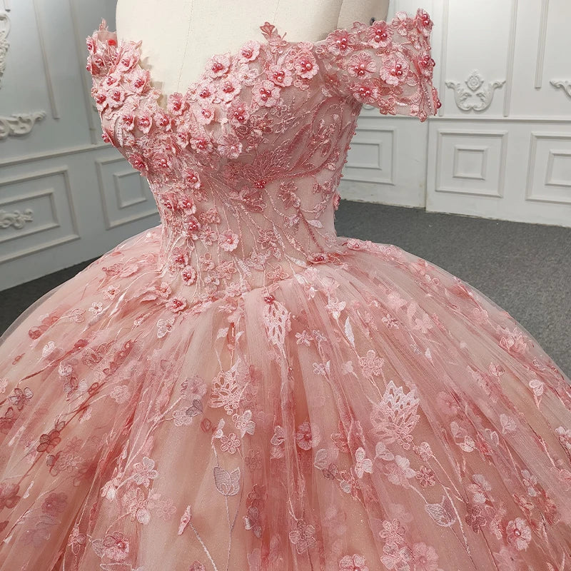 Gorgeous Sweetheart Ball Gown Beading Quinceanera Dresses with Flower