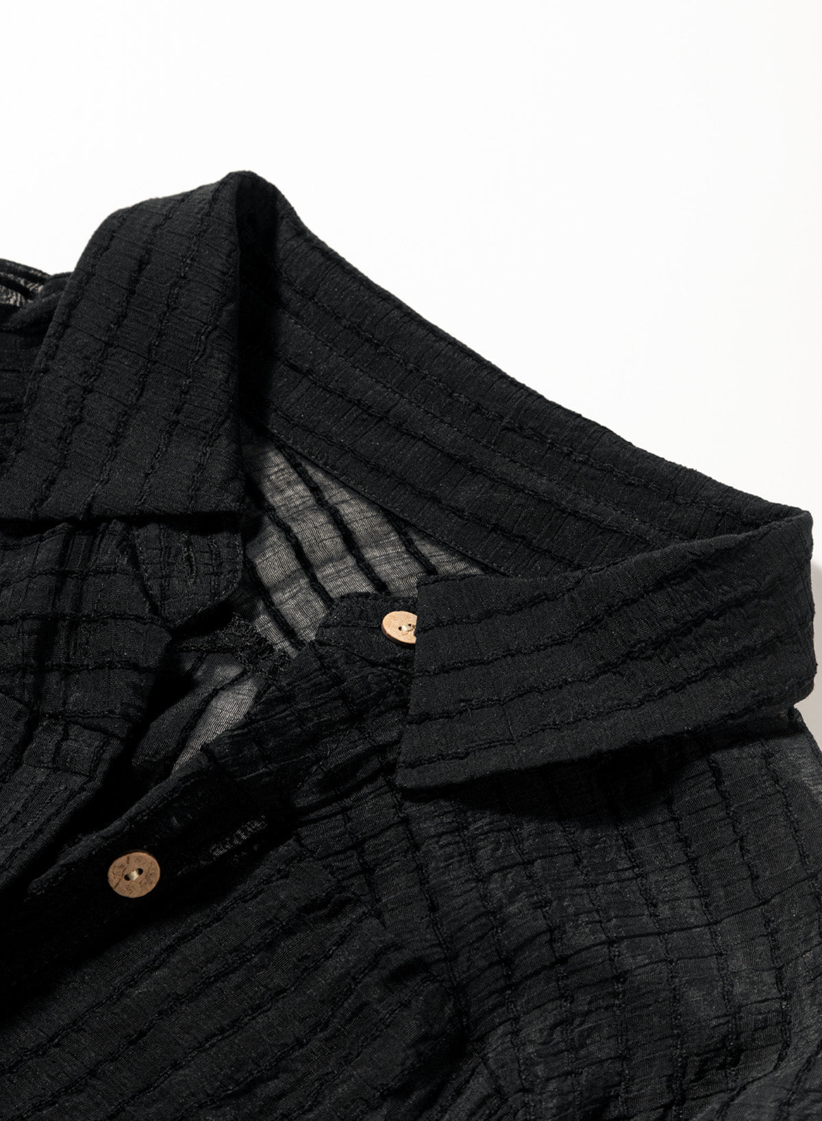 OmbreSwim - Black Solid Color Tie Sun-proof Belt Sexy V Neck Cover Up