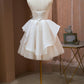 Cute Spaghetti Straps A Line Beading Tulle Short Homecoming Dresses