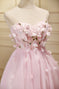 Pink Sweetheart Beaded Homecoming Dresse
