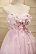 Strapless sweetheart peach pink lovely tight for teens casual homecoming prom gown dress,BD00104