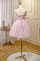 Green Sweetheart Tie-Strap A-Line Tulle Short Homecoming Dress,DP1541