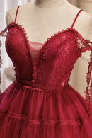 Burgundy Spaghetti Straps Vintage Sheath Short Homecoming Dress Cocktail Dress