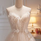 Charming Spaghetti Straps Sleeveless A Line Tulle Long Prom Dresses
