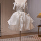 Ivory Spaghetti Straps Beading Lace Short Homecoming Dresses