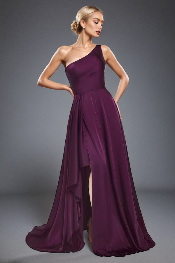 Elegant One-shoulder Slim-fit Dress
