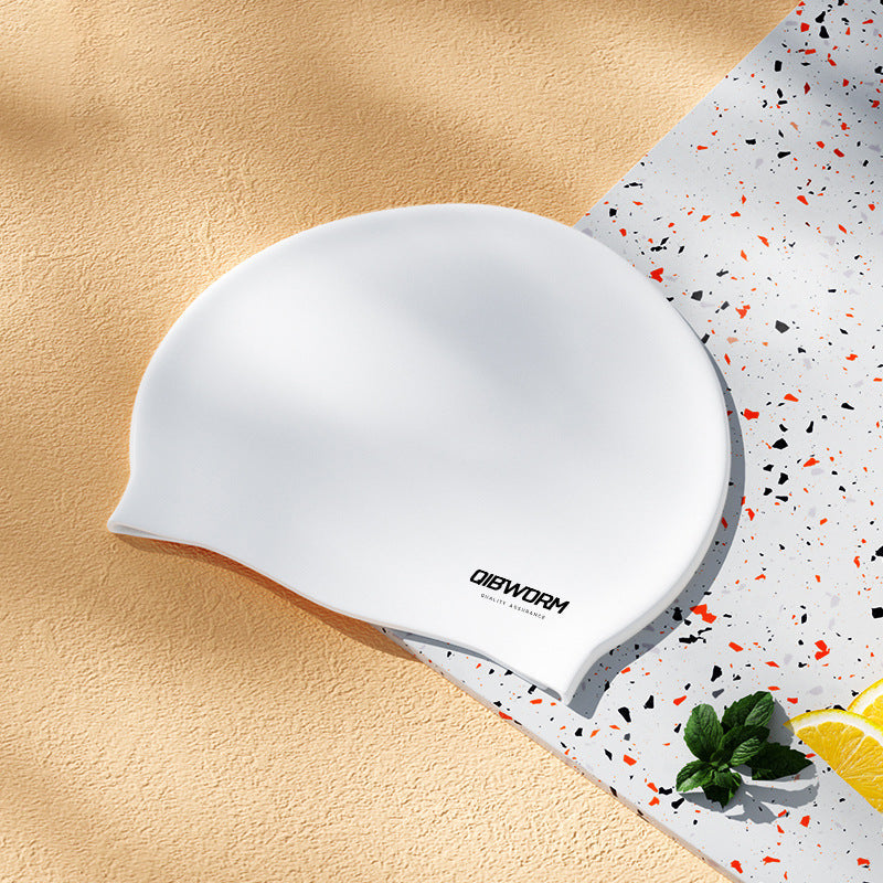 OmbreSwim - Swim Caps for Long Hair Durable Silicone Swimming Caps for Women