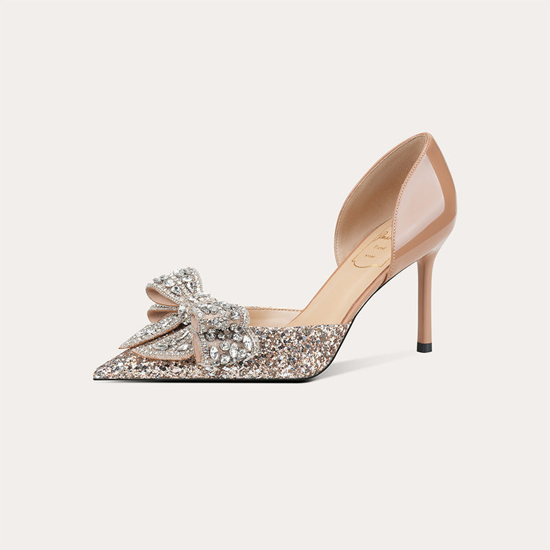 Women's High Heels with Diamonds Wedding Shoes