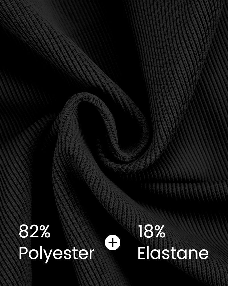 OmbreSwim - Textured Knot-Front High-Waisted Bikini Set