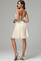 AABEI DRESS Hot Sale Homecoming Dress A Line Spaghetti Straps Simple Short Graduation Dress main image 1