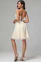 Cute A line Spaghetti Straps Red Homecoming Dress Party Dress main image 0