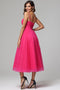 Sweetheart Spaghetti Straps Tulle A-Line Long Prom Dresses with Appliques VK23120304