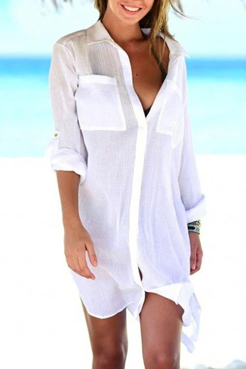 OmbreSwim - Pocket Long Sleeve Cover Up