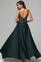 Detachable Train Champagne Spaghetti Straps Sequins Homecoming Dress