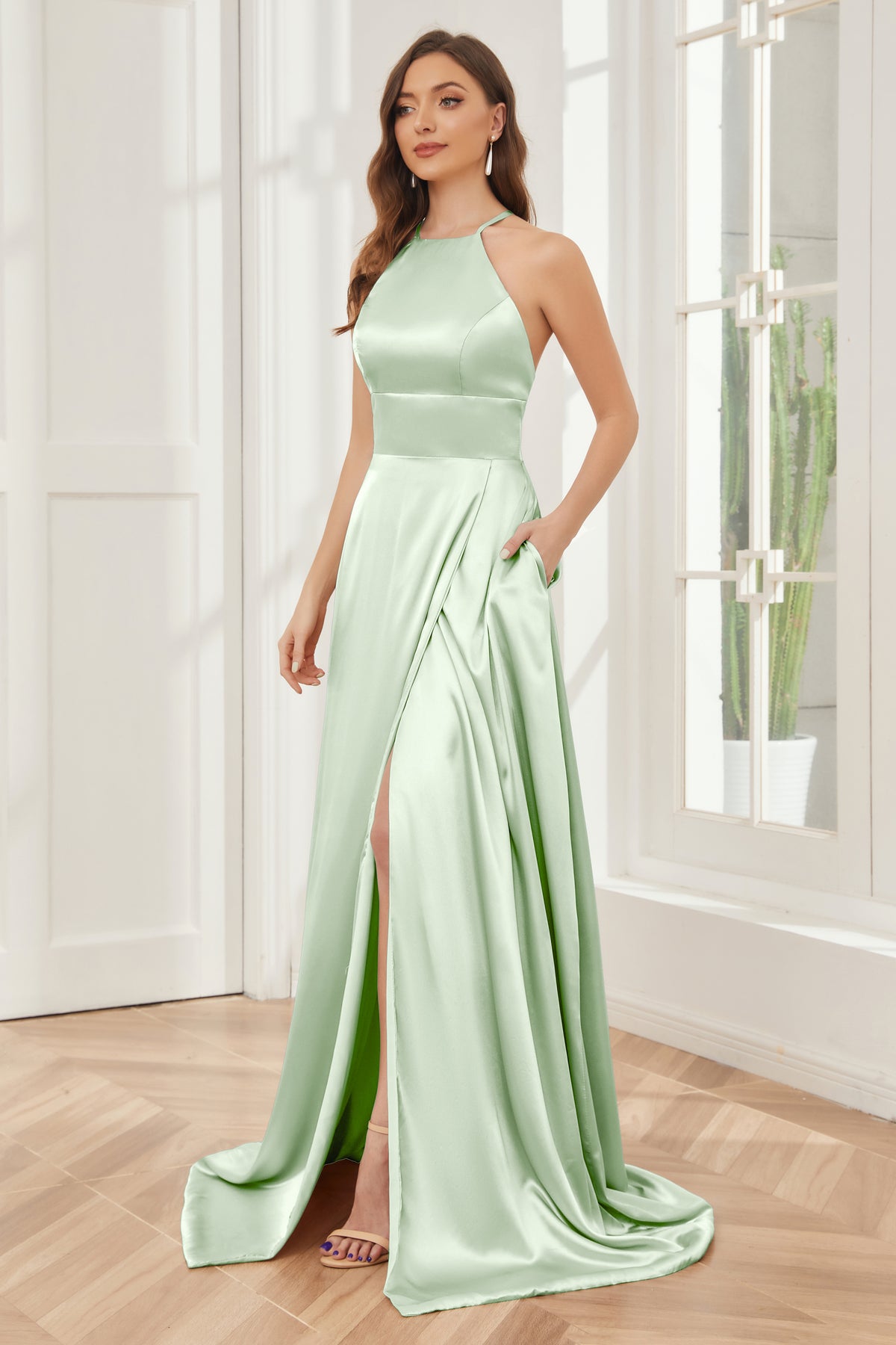 Long Bridesmaid Dress, Soft Satin Bridesmaid Dress, Sweet Heart Bridesmaid Dress, Backless Bridesmaid Dress, Cheap Bridesmaid Dress, Mermaid Bridesmaid Dress, LB0510 main image 1