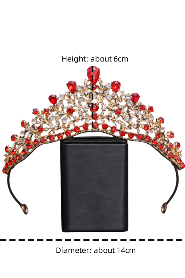 OMB1002 - Luxury Alloy Rhinestone Quinceanera Party Crown for Sweet 16