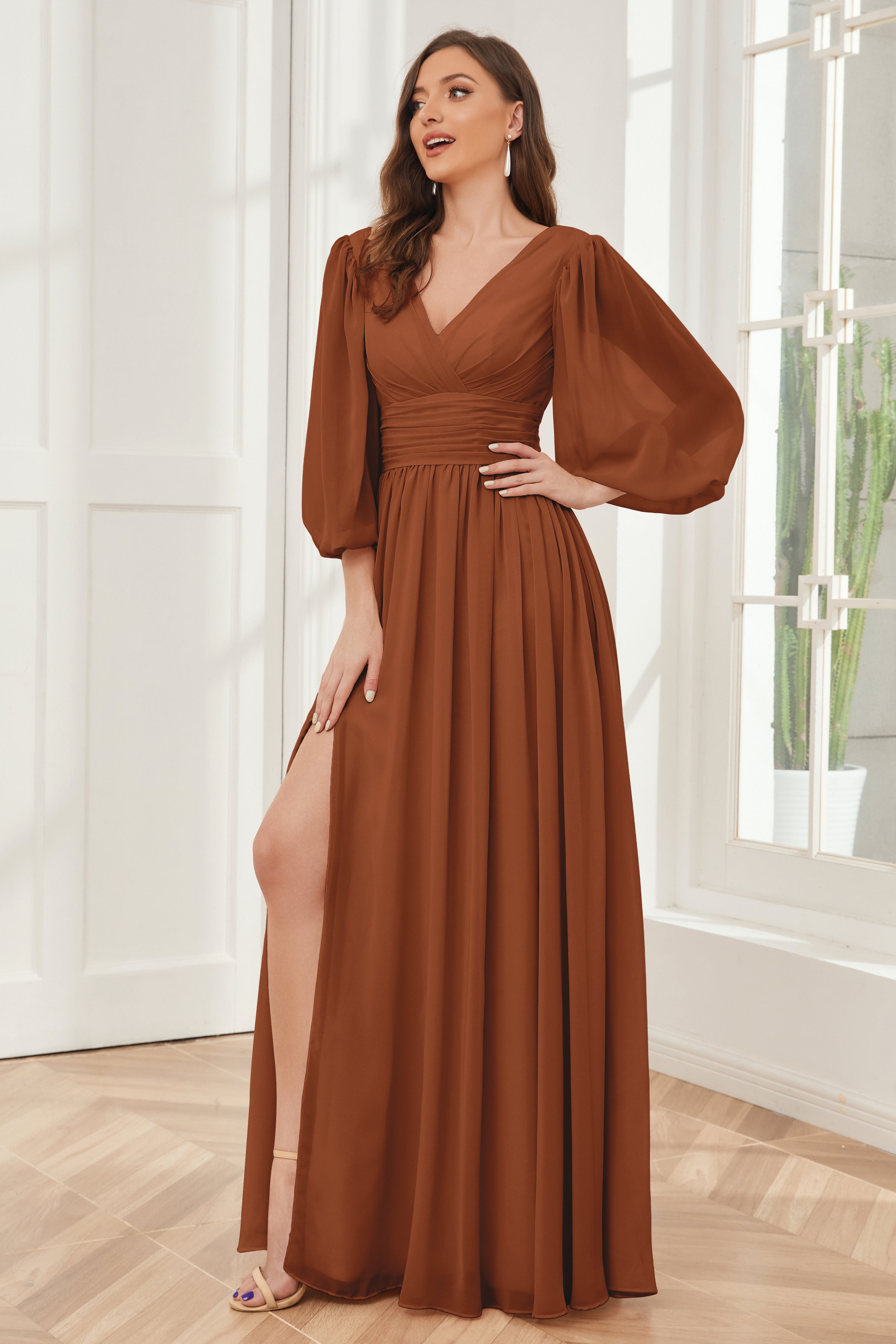 Long Sleeves Bridesmaid Dresses With Slit long-sleeves-bridesmaid-dresses-with-slit