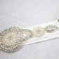 Gorgeous Wedding Sash Belt with Pearls and Rhinestones