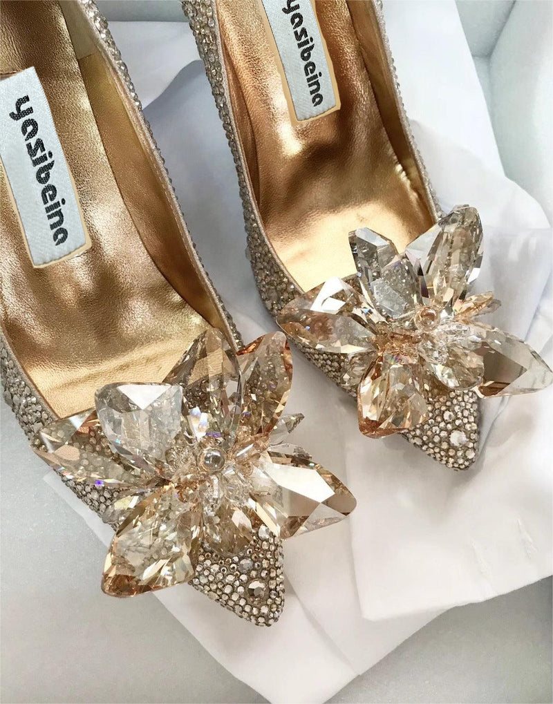 High-heels with diamonds, Fashion Evening Party Shoes, yy26-1