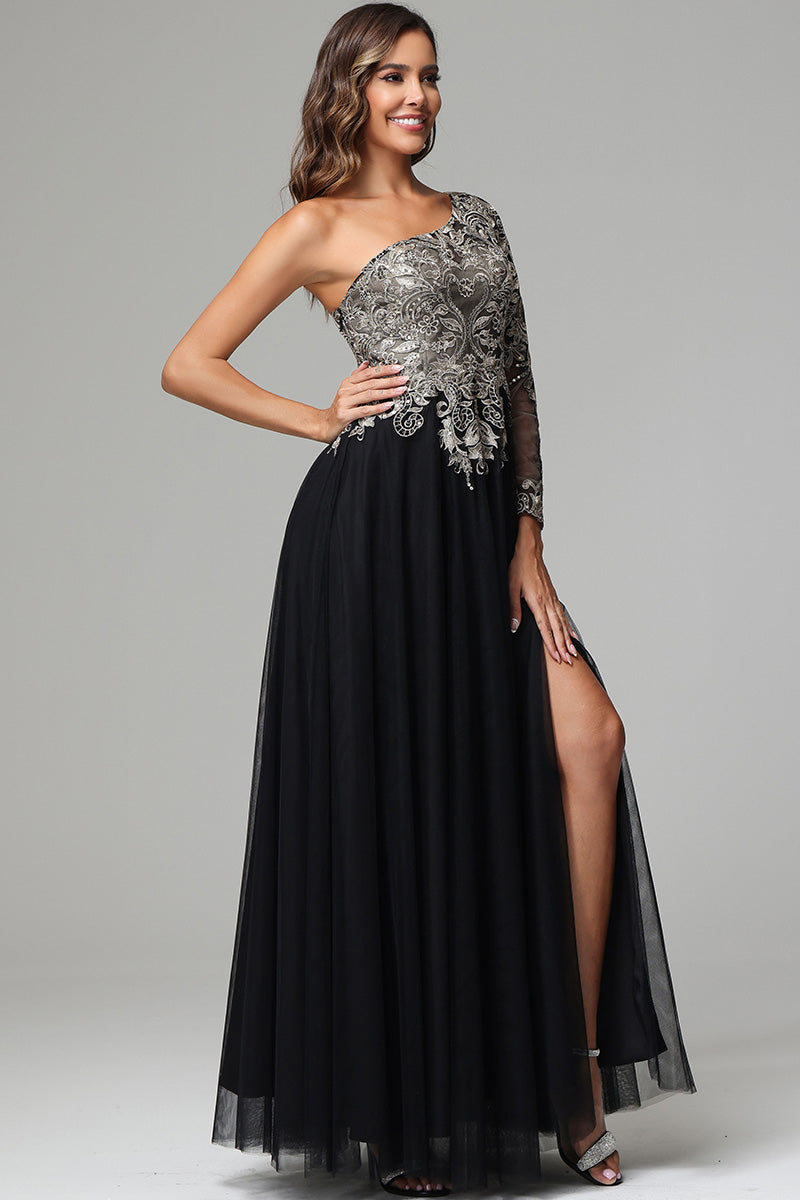 Vintage One Shoulder Sleeveless Dress