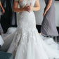 Romantic Court Train Off the Shoulder Appliques Beading Mermaid Lace Appliques
