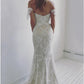 Sweetheart Off Shoulder Lace Wedding Dresses Mermaid Bridal Dresses