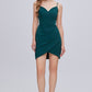 Chic V Neck Spaghetti Strap Lace Up Short Homecoming Dresses