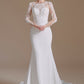 New Arrival Mermaid Long Sleeve Sweep Train Wedding Dresses