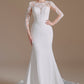 New Arrival Mermaid Long Sleeve Sweep Train Wedding Dresses