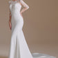 New Arrival Mermaid Long Sleeve Sweep Train Wedding Dresses