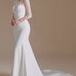 New Arrival Mermaid Long Sleeve Sweep Train Wedding Dresses